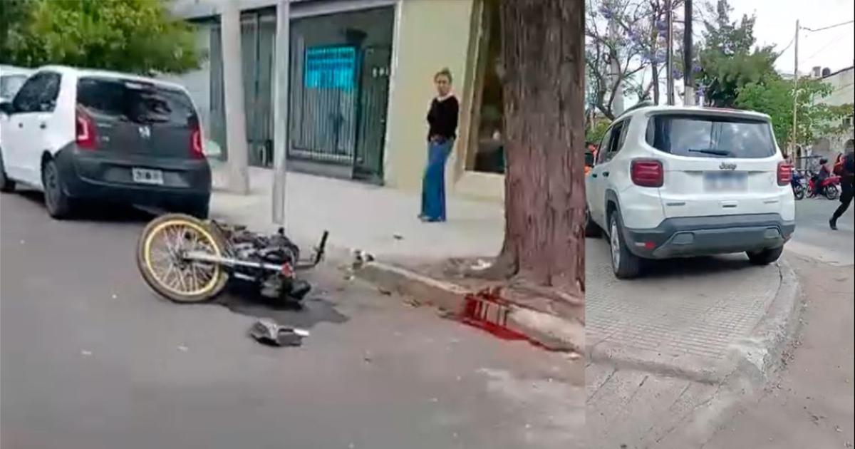 Motociclista saliacutea de un sanatorio y murioacute embestido por un Jeep guiado por menores de edad