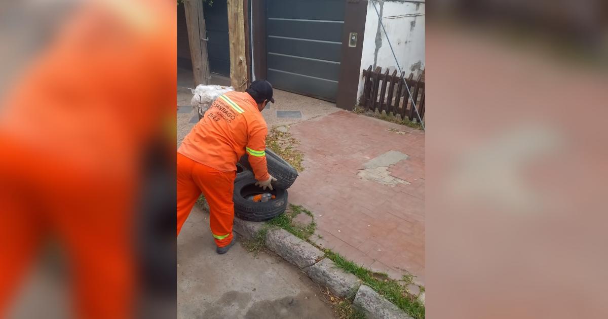 Se realizoacute trabajos de descacharreo en el barrio Primera Junta