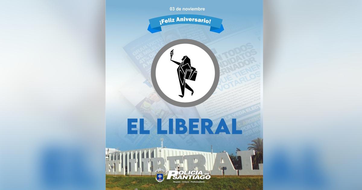 La Policiacutea de la Provincia de Santiago del Estero saludoacute al diario El Liberal por su 127ordm aniversario