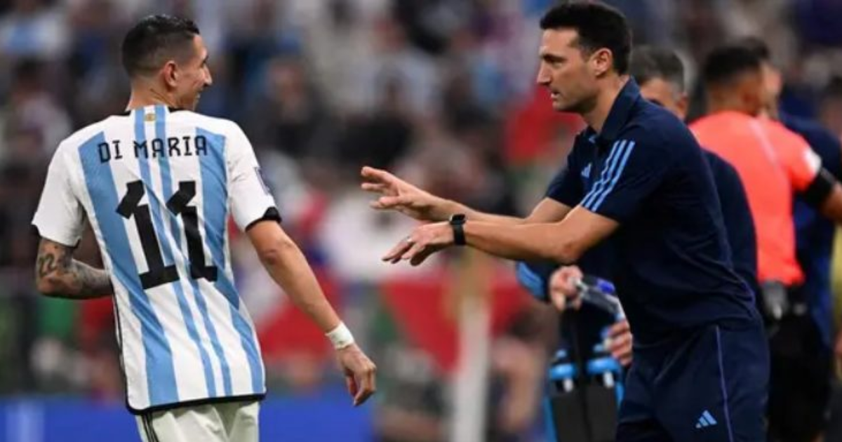 Se conocioacute el plan de Scaloni para convencer a Di Mariacutea de jugar su uacuteltimo Mundial