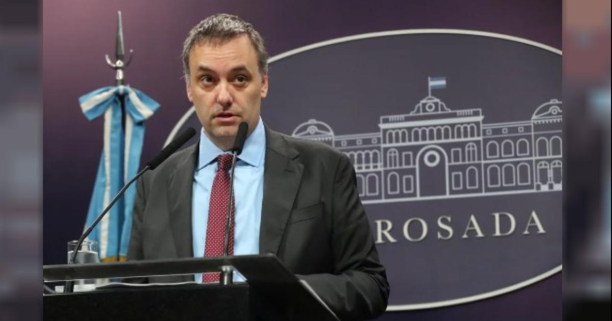 Manuel Adorni vocero presidencial Fotografía- Agencia Noticias Argentinas  Archivo