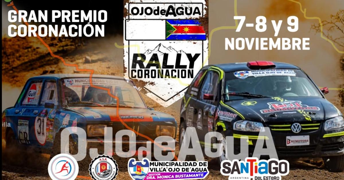 Ojo de Agua recibe el Gran Premio Coronacioacuten del Rally santiaguentildeo