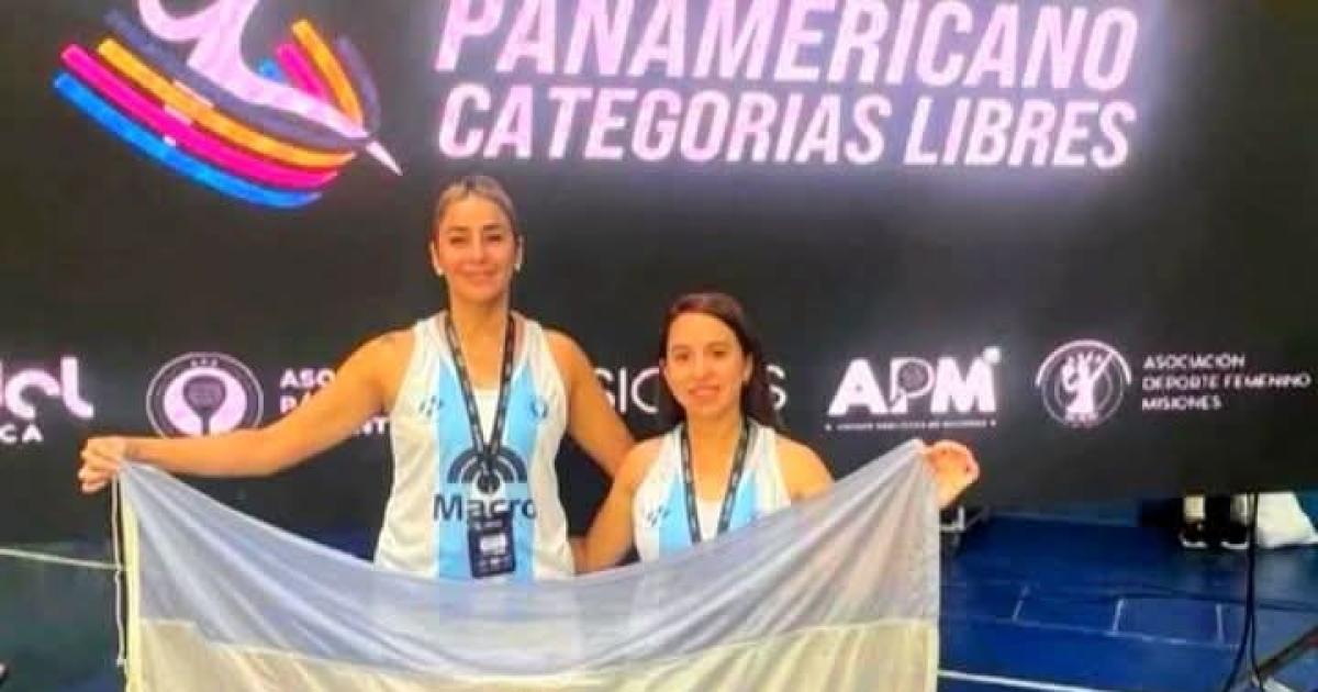 Las santiaguentildeas Ibantildeez y Orlandi se consagraron campeonas panamericanas de paacutedel