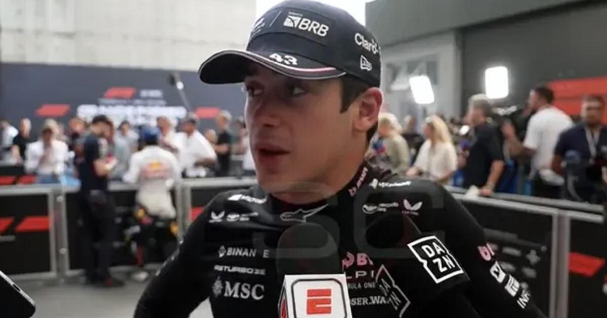 Colapinto frustrado tras la clasificacioacuten en Brasil- Me sentiacute bastante lento