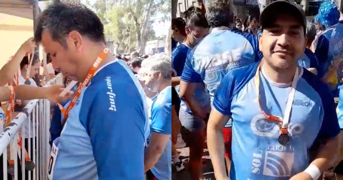 Los participantes recibieron la medalla al finalizar la competencia