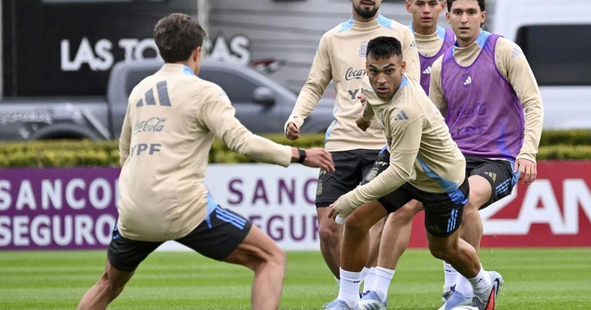 El equipo de Scaloni ya entrena para el amistoso