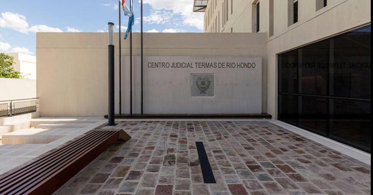 Fachada del Centro Judicial de Las Termas