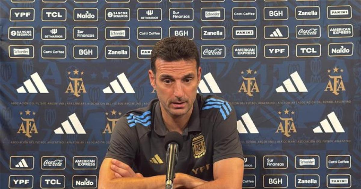 COMPLICACIÓN Lionel Scaloni planifica el amistoso del viernes ante su similar de Angola