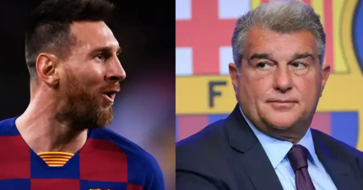 Joan Laporta descartoacute el regreso de Messi al Barcelona con una contundente frase