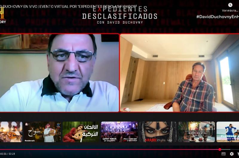 David Duchovny le reveloacute a EL LIBERAL cuaacuteles son los Expedientes Desclasificados