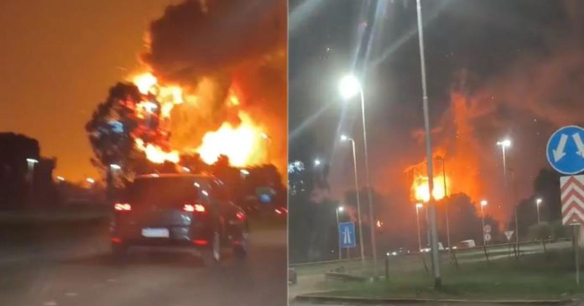 Impresionante explosioacuten en el Polo Industrial de Ezeiza- ardioacute una faacutebrica de agroquiacutemicos y generoacute alarma en la zona