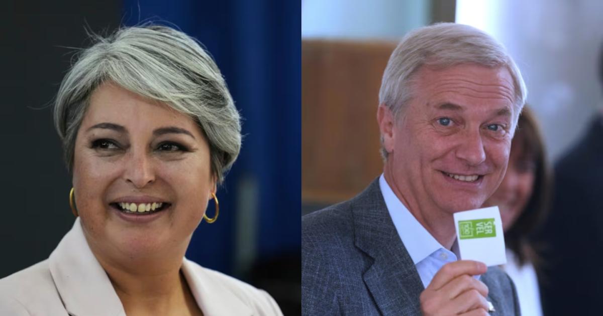 Jeannette Jara y José Antonio Kast irían al balotaje (Fotos- AP)
