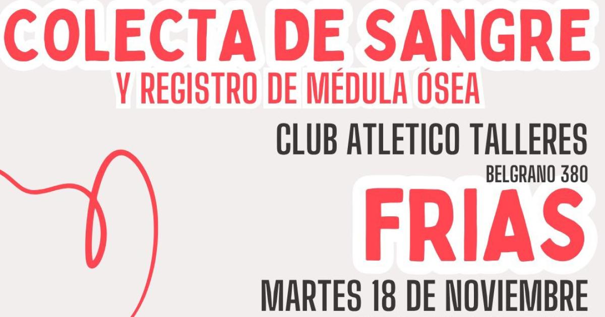 Mantildeana tendraacute lugar en Friacuteas una colecta voluntaria de sangre