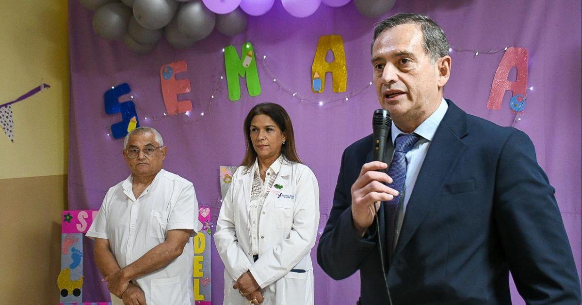 Autoridades provinciales en el acto realizado este lunes