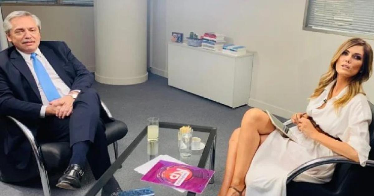 Alberto Fernndez con Viviana Canosa Foto- Agencia NA