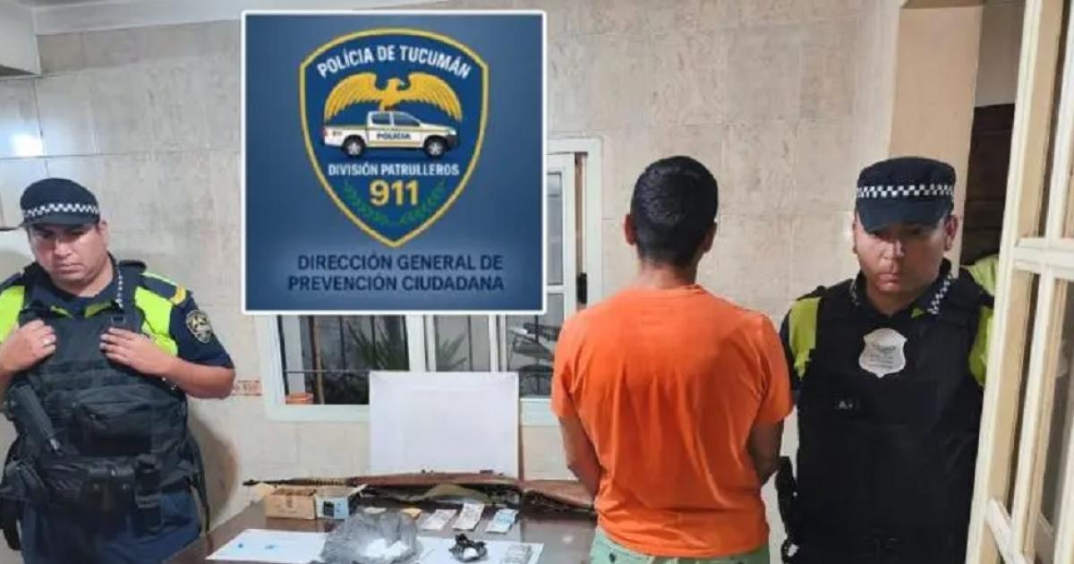 Detienen a un sujeto por violencia de geacutenero y descubren 1200 dosis de cocaiacutena en su casa