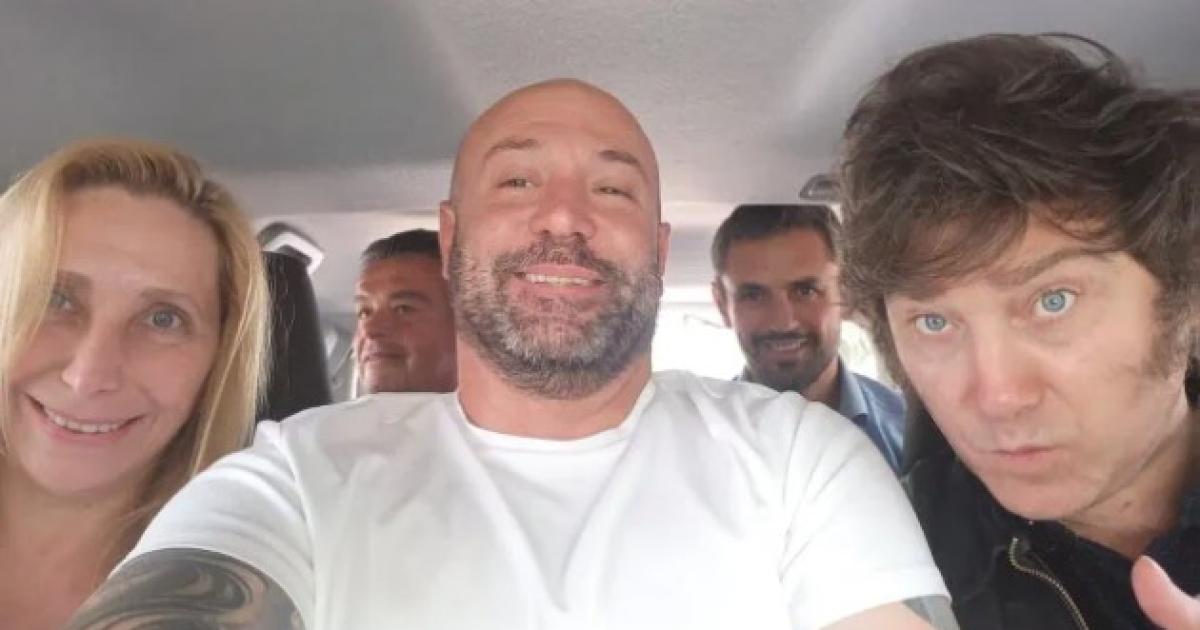 Diego Spagnuolo con Javier y Karina Milei Foto- Agencia NA (Foto- Archivo Agencia Noticias Argentinas)