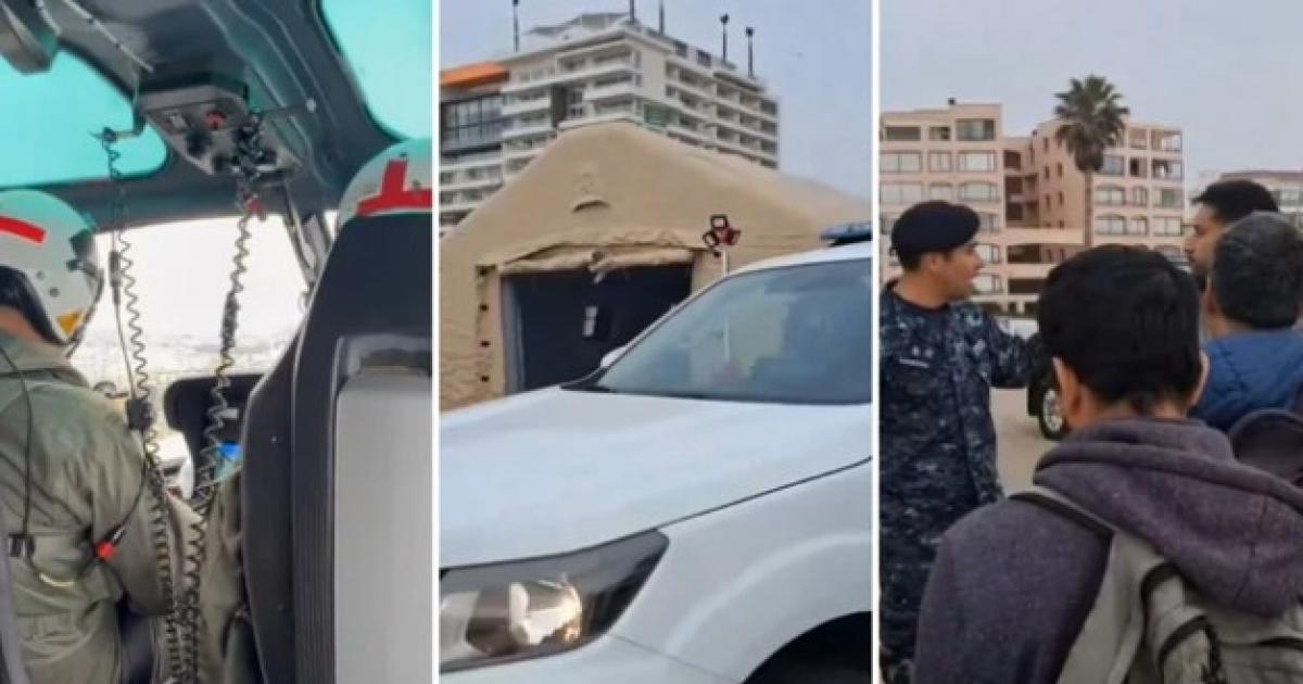 La armada de Chile busca a un argentino que fue arrastrado por el mar Foto- Agencia NA (Captura)