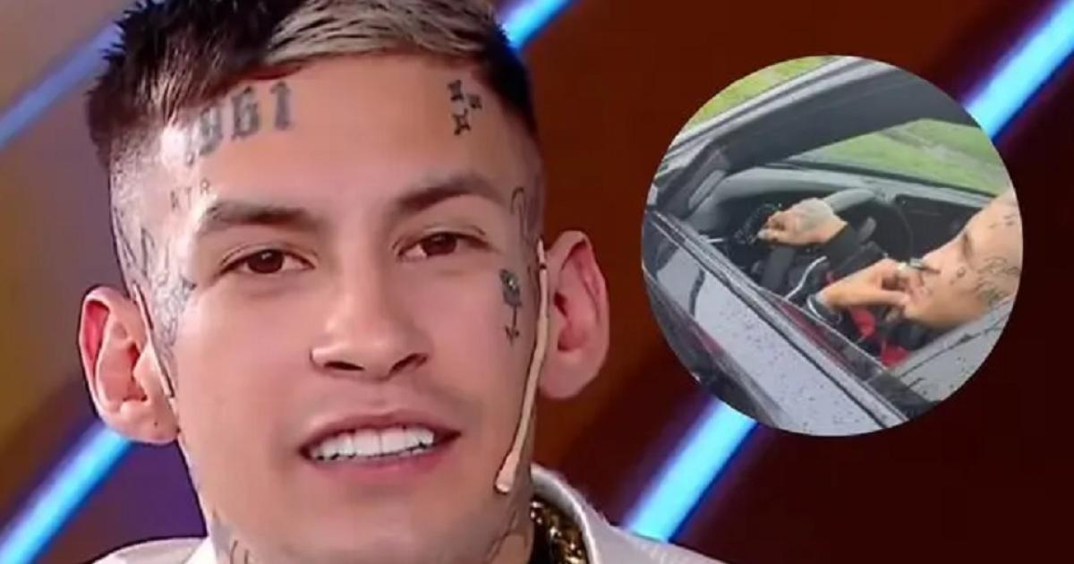 Escaacutendalo- detuvieron a L-Gante en un control policial por conducir estando inhabilitado