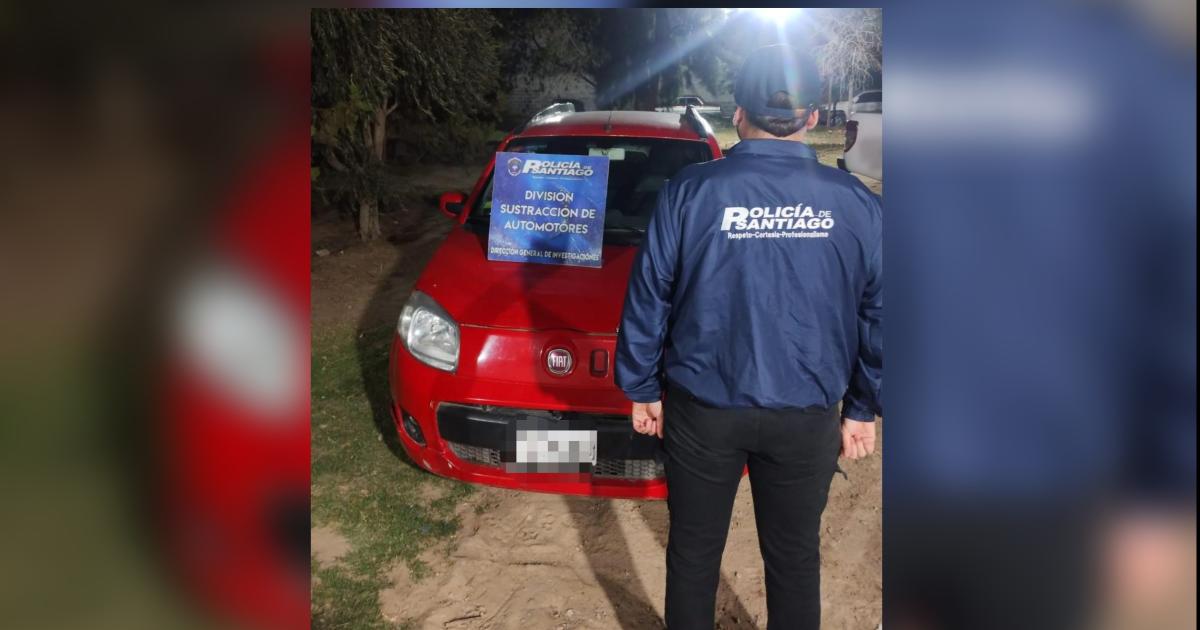 La Policiacutea recuperoacute en La Banda un vehiacuteculo solicitado por la Justicia de Santa Fe