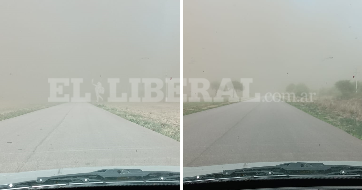 VIDEO  Violentas raacutefagas de viento y tierra complican la circulacioacuten en el interior santiaguentildeo