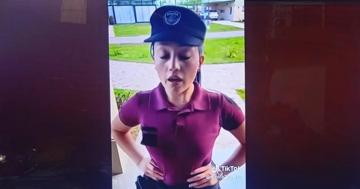Escandaloso- quieacuten es la policiacutea tiktoker que fue puesta a disponibilidad por su conducta insinuante