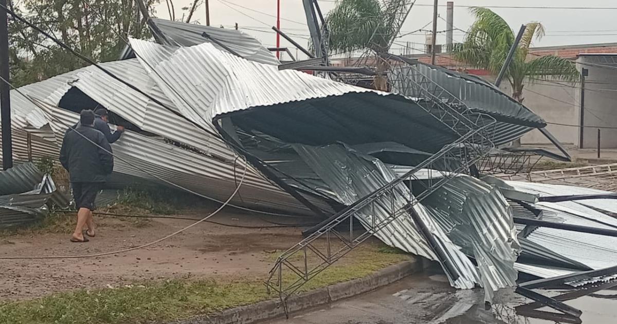 Caos y destrozos por el temporal- aacuterboles caiacutedos voladura de techos y autos dantildeados