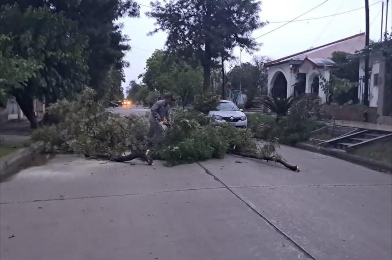 El fuerte viento hizo volar techos y cortoacute servicios en Las Termas
