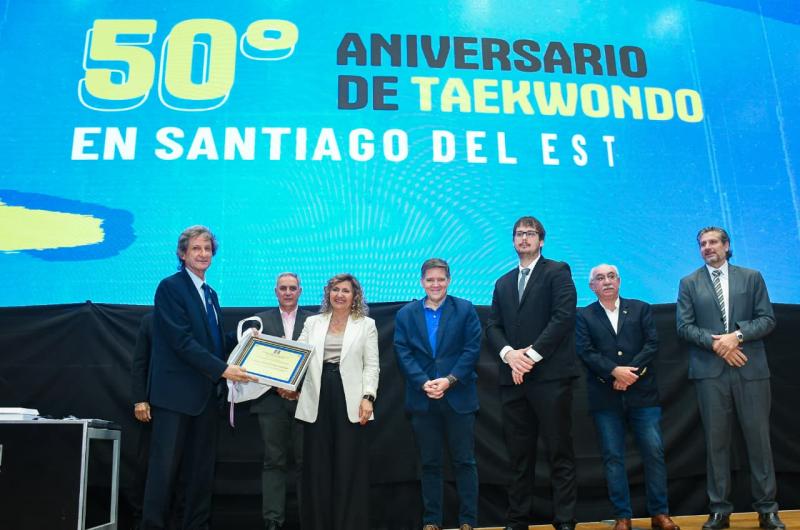 Fuentes participoacute del acto por el 50deganiversario del Taekwondo en Santiago del Estero