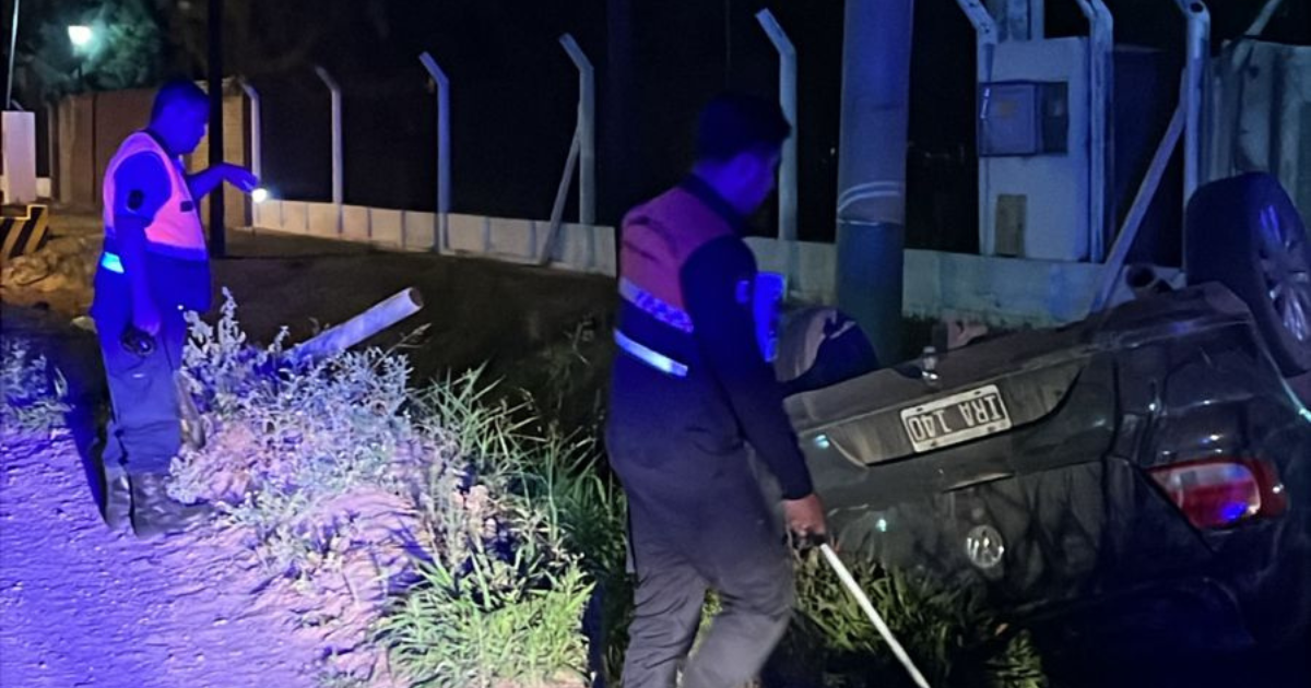 El conductor en estado de ebriedad se negó a ser trasladado a un centro de salud