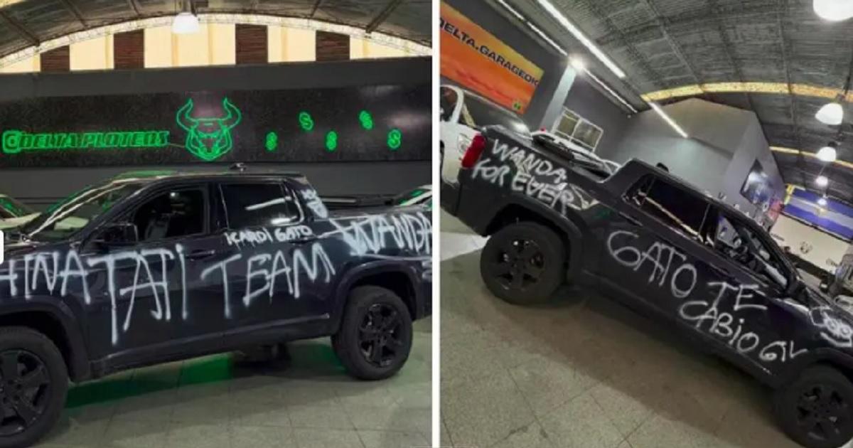 Alex Caniggia denuncioacute que le vandalizaron el auto y mostroacute su nuevo cambio de look
