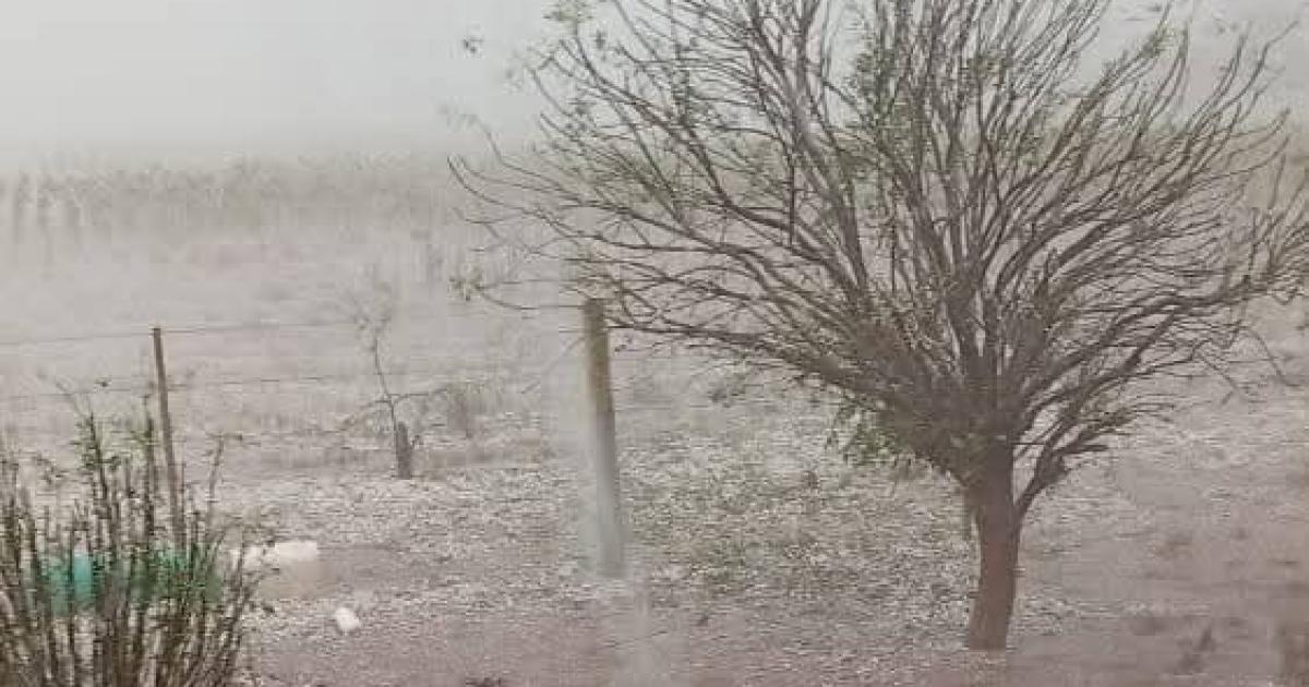 Fuerte temporal afectoacute a Los Juriacutees con intensas precipitaciones y abundante caiacuteda de piedras 