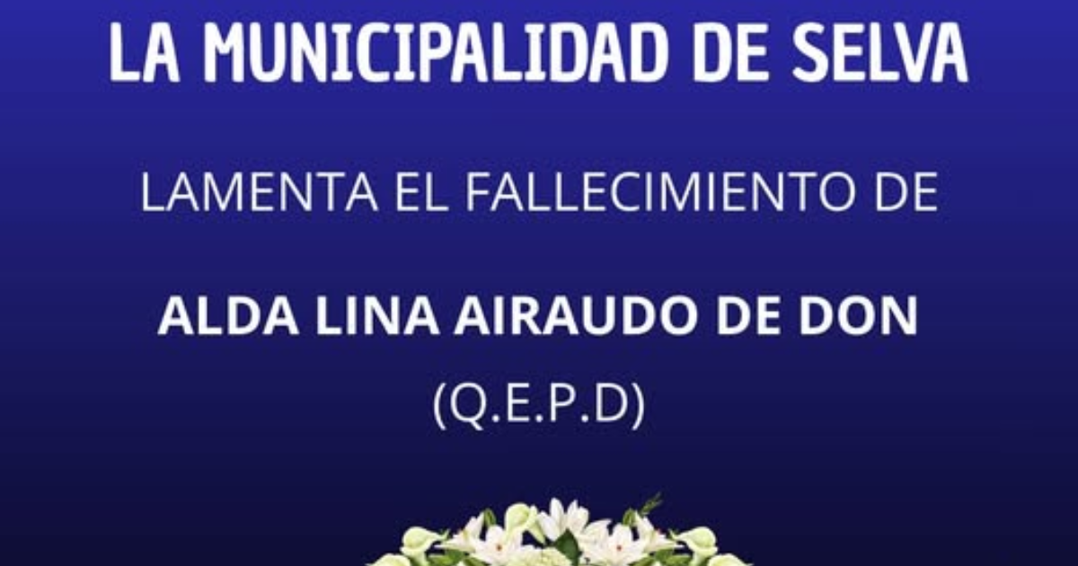 Tristeza- fallecioacute la esposa del exintendente de Selva y diputado provincial Oacutescar Don