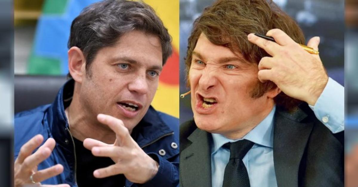 Axel Kicillof y Javier Milei