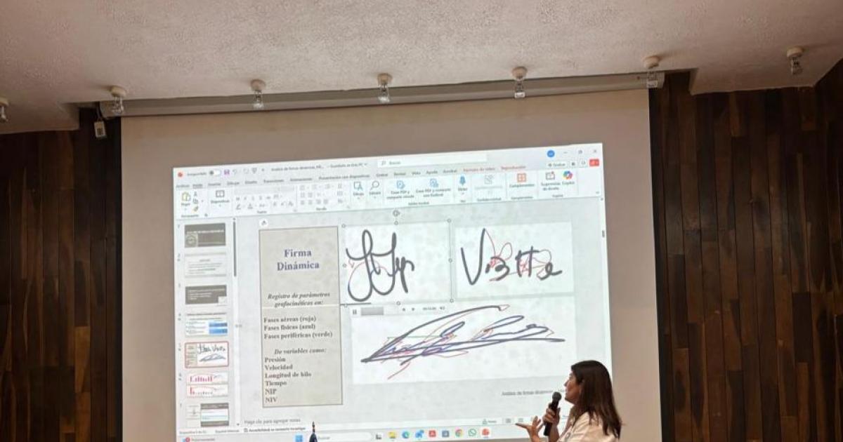La Policiacutea expuso innovador meacutetodo de anaacutelisis de firmas en un congreso internacional
