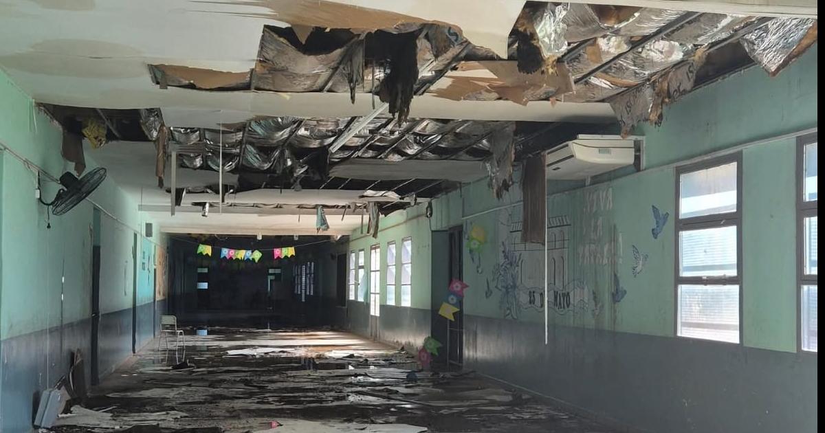 La escuela Hipoacutelito Yrigoyen permaneraacute cerrada tras los dantildeos por el temporal