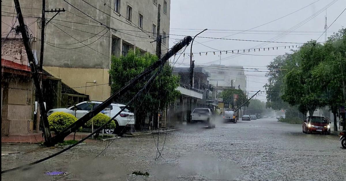 Luego del devastador tornado Friacuteas sufrioacute la caiacuteda de 55 mm de lluvia