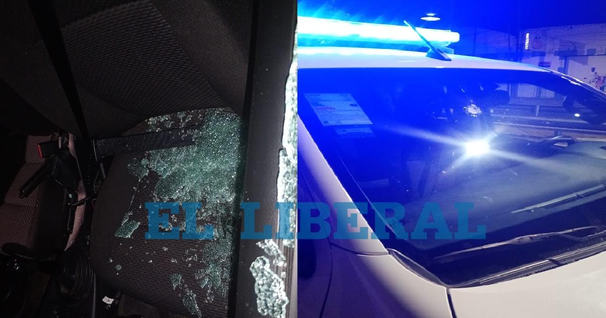 Un móvil policial fue apedreado mientras trasladaba a un interno para un examen médico