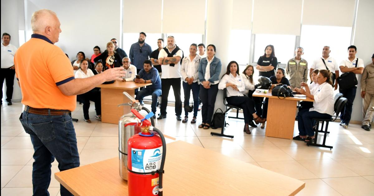 La Municipalidad realizoacute una capacitacioacuten sobre manejo de matafuegos