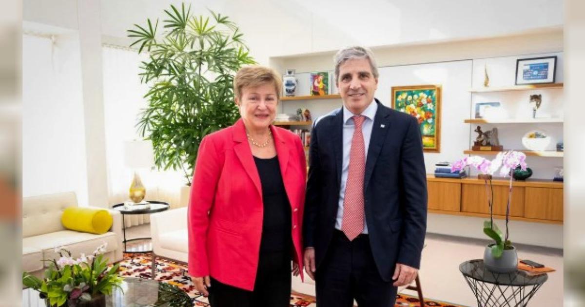 La titular del FMI y Luis Caputo FOTO NA- @KGeorgieva