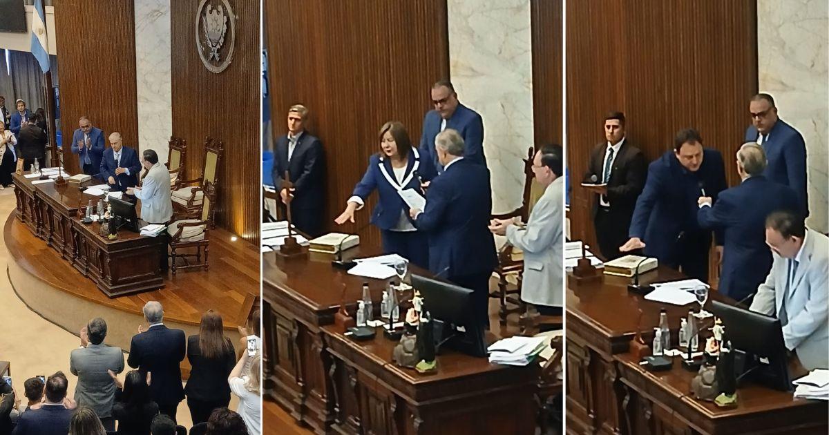 Los primeros legisladores en tomar posesión de sus bancas