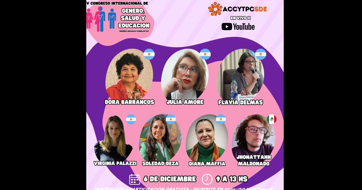 Desde Santiago se realizaraacute el V Congreso Internacional de Geacutenero Salud y Educacioacuten