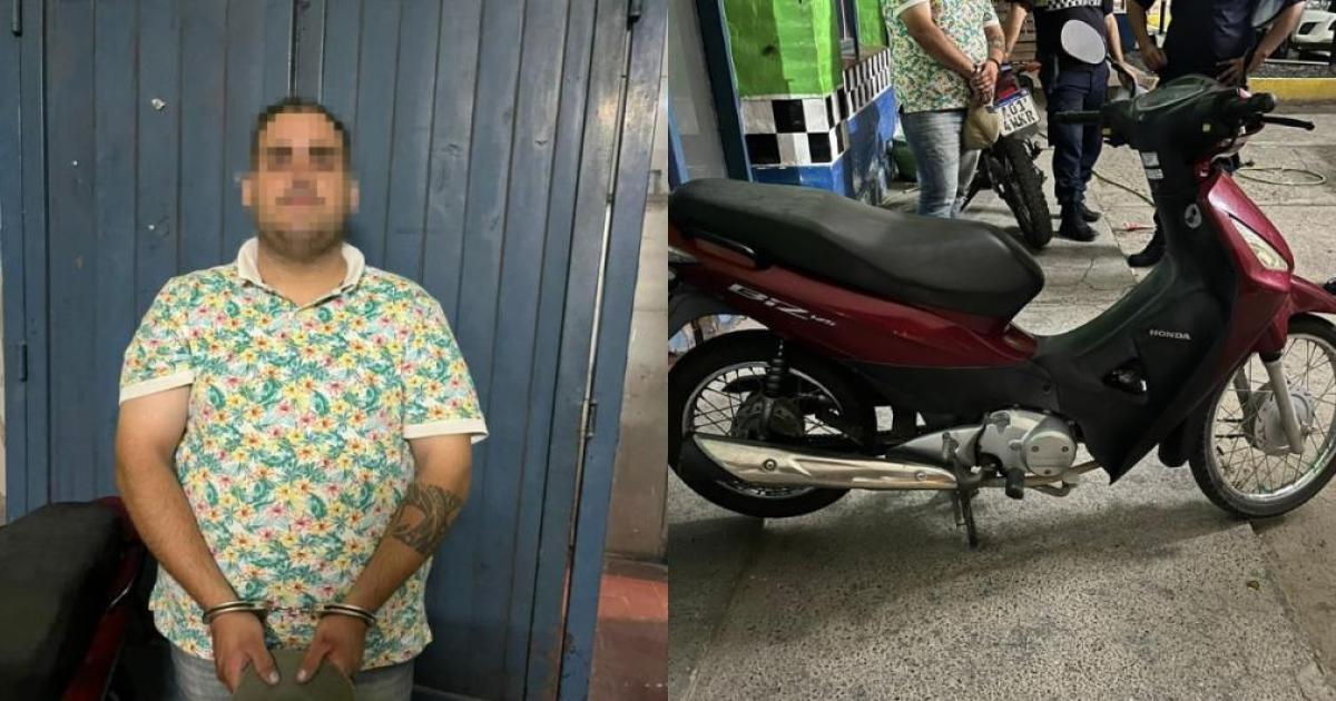 Ladroacuten roboacute una moto en Las Termas y fue atrapado en Tucumaacuten