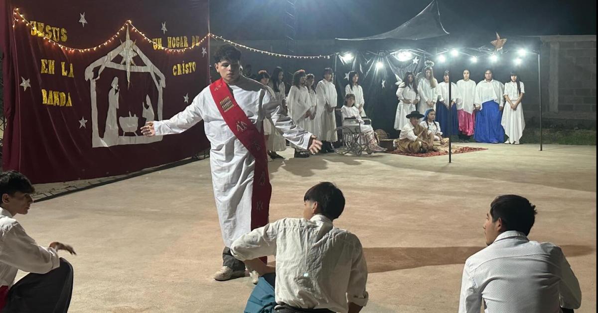 Un emotivo Pesebre Viviente tuvo lugar en el Hogar de Cristo