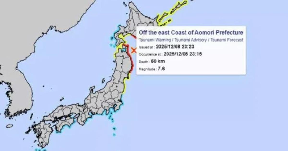 iexclAlerta de Tsunami en Japoacuten poderoso terremoto de sacudioacute la costa este