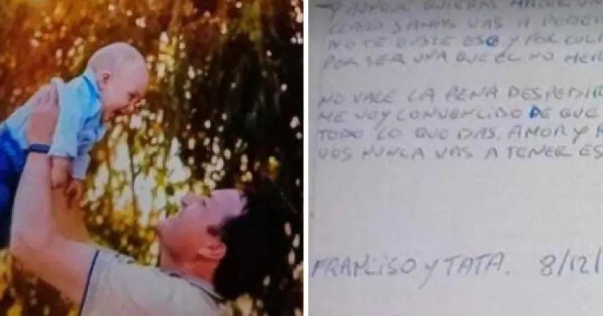 La carta previa al crimen que dejoacute el hombre que matoacute a su hijo y se quitoacute la vida en Coronel Suaacuterez