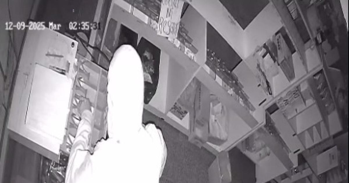 EN ACCION El malviviente quedó registrado