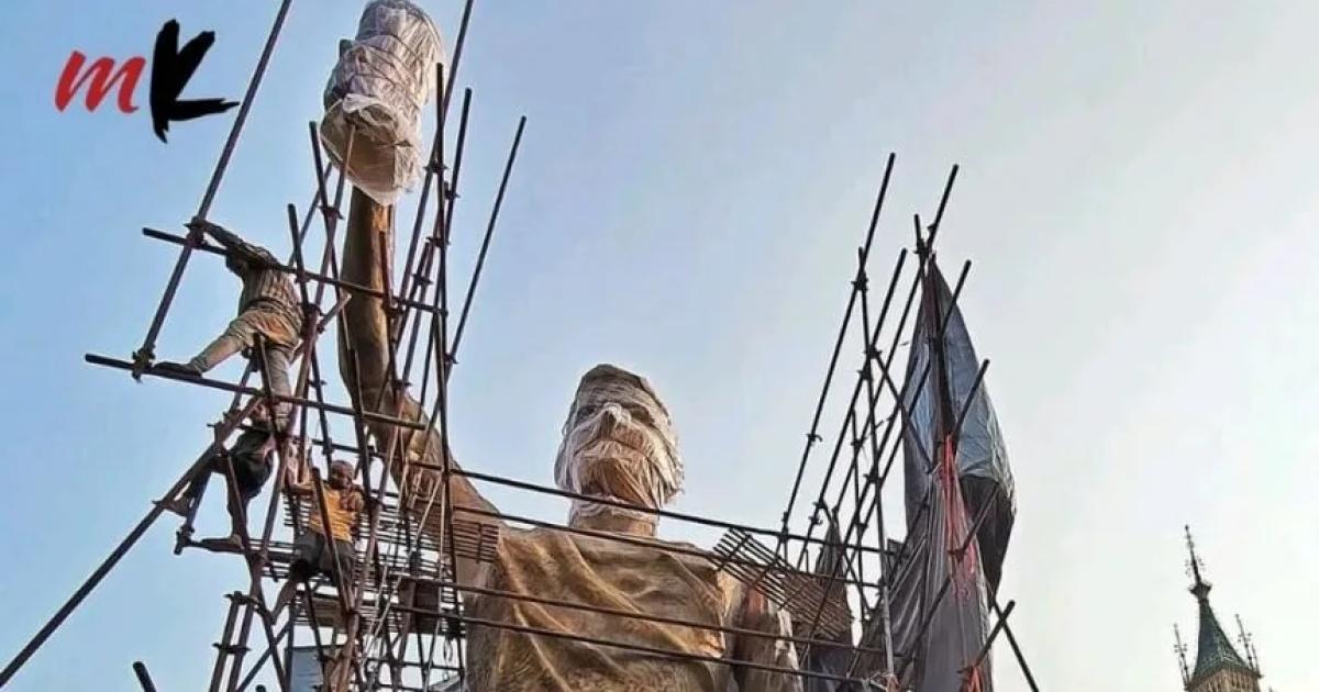 India construye una impresionante estatua de Messi
