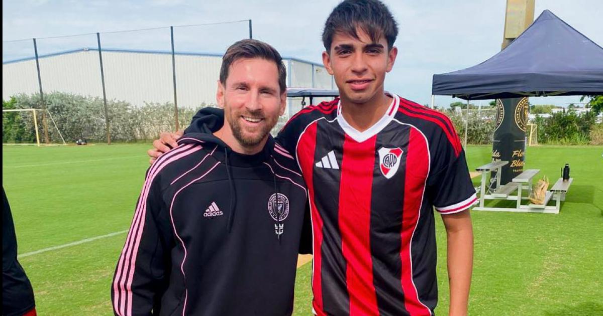 Tahiel Cabral un juvenil de Santiago que juega en Miami bajo la mirada de Messi