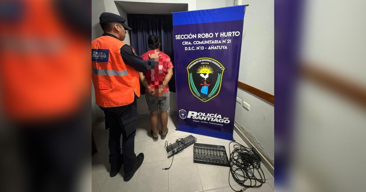 Robo a una iglesia- recuperan elementos y detienen a un sospechoso